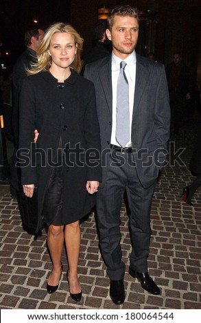 Reese Witherspoon, Ryan Phillippe at Cinema Society Screening of Flags of Our Fathers, Tribeca Grand Hotel Screening Room, New York, NY, October 16, 2006