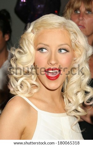 Christina Aguilera at Christina Aguilera Back To Basics Album Launch Party, Marquee nightclub, New York, NY, August 15, 2006