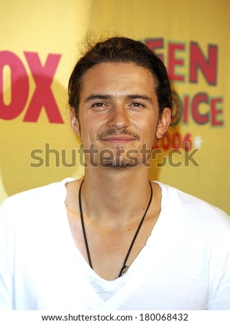 Orlando Bloom in the press room for TEEN CHOICE AWARDS 2006 - PRESS ROOM, Gibson Amphitheatre, Universal City, Los Angeles, CA, August 20, 2006