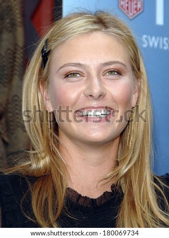 Maria Sharapova at TAG HEUER Watch Launch Party for The Maria Sharapova Foundation, Bloomingdale\'s department store, New York, NY, August 22, 2006