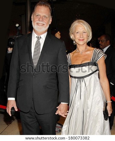 Taylor Hackford, Helen Mirren at QUEEN New York Film Festival Opening Night Premiere, Avery Fisher Hall at Lincoln Center, New York, NY, September 29, 2006
