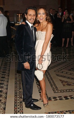 Marc Anthony, Jennifer Lopez attending ACE Accessories Council Awards 11th Annual Gala, Cipriani Restaurant 42nd Street, New York, October 30, 2006