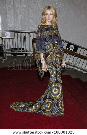 Jessica Stam, in Dior, at The Metropolitan Museum of Art Gala-Poiret King of Fashion, The Metropolitan Museum of Art, New York, May 07, 2007