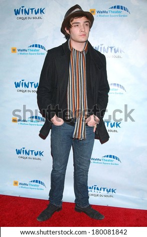 Ed Westwick at Opening Night of WINTUK by Cirque du Soleil, Madison Square Garden, New York, NY, November 07, 2007