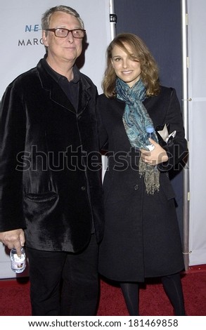 Mike Nichols, Natalie Portman at YOUNG FRANKENSTEIN Opening Night on Broadway, Hilton Theatre, New York, NY, November 08, 2007