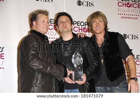 Rascal Flatts in the press room for The 33rd Annual People\'s Choice Awards - PRESS ROOM, The Shrine Auditorium, Los Angeles, CA, January 09, 2007