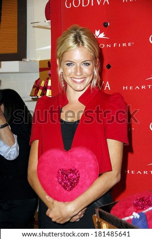 Sienna Miller at Godiva Chocolates and Hearts On Fire