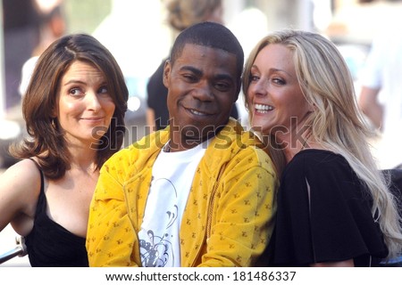 Tina Fey, Tracy Morgan and Jane Krakowski on location for Entetainment Weekly Photoshoot to promote 30 ROCK, Meatpacking District, New York, August 11, 2007