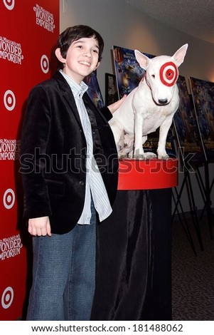 Zach Mills, Bullseye, Target Dog, at The New York Premiere of MR MAGORIUM'S WONDER EMPORIUM, DGA Director's Guild of America Theatre, New York, November 11, 2007