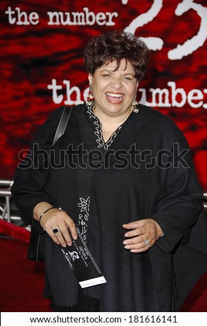 Patricia Belcher at THE NUMBER 23 Los Angeles premiere, The Orpheum Theater, Los Angeles, CA, February 13, 2007