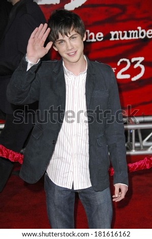 Logan Lerman at THE NUMBER 23 Los Angeles premiere, The Orpheum Theater, Los Angeles, CA, February 13, 2007