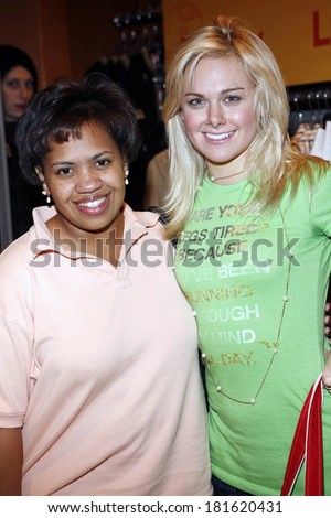 Chandra Wilson, Laura Bell Bundy inside for LUCKY Club Gift Lounge for the 2007-2008 TV Network Upfronts Previews, The Ritz Carlton Hotel, New York, May 14, 2007