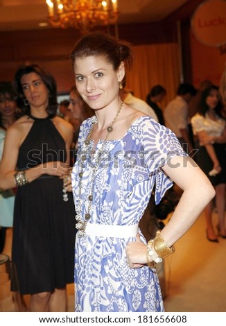 Debra Messing inside for Day 3 - LUCKY Club Gift Lounge for the 2007-2008 TV Network Upfronts, The Ritz Carlton Hotel, New York, NY, May 16, 2007