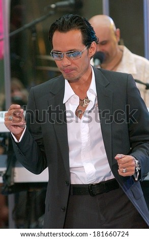 Marc Anthony on stage for Marc Anthony on the NBC Today Show, Rockefeller Center, New York, NY, July 27, 2007