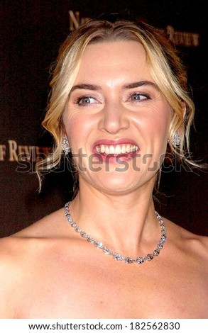 Kate Winslet at 2008 National Board of Review of Motion Picture Awards Gala, Cipriani Restaurant 42nd Street, New York, NY, January 15, 2008