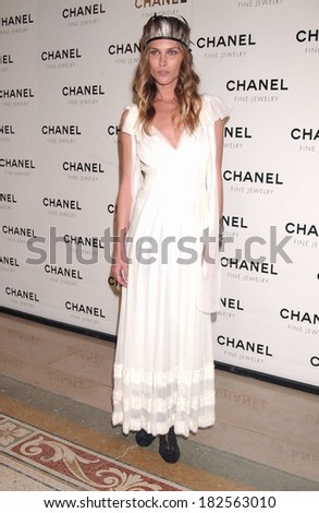 Erin Wasson, wearing a Chanel dress, at Chanel Fine Jewelry\'s Night of Diamonds Dinner, The Plaza Hotel, New York, NY, January 16, 2008
