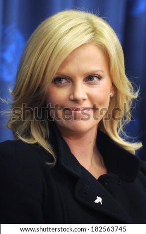 Charlize Theron at the press conference for Charlize Theron Named United Nations Messenger of Peace, The United Nations, UN, New York, November 17, 2008
