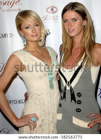 Paris Hilton, Nicky Hilton at The Brent Shapiro Foundation for Alcohol and Drug Awareness Sober Day Dinner and Benefit, private residence, Beverly Hills,, May 17, 2008