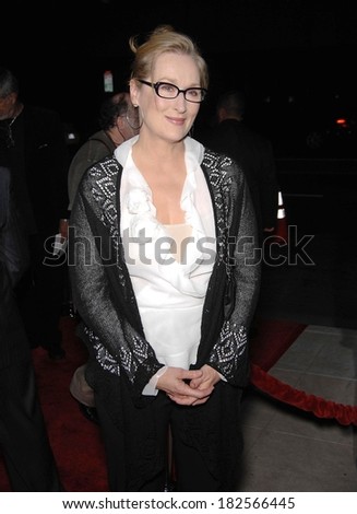 Meryl Streep at DOUBT Premiere, Academy of Motion Picture Arts & Sciences, AMPAS,, Los Angeles, CA, November 18, 2008
