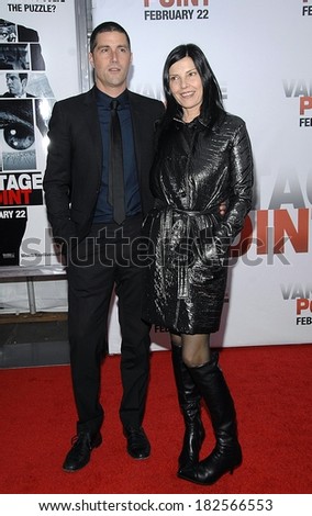 Matthew Fox, wife Margherita Ronchi at VANTAGE POINT Premiere, AMC Loews Lincoln Square Cinema, New York, NY, February 20, 2008