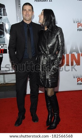 Matthew Fox, wife Margherita Ronchi at VANTAGE POINT Premiere, AMC Loews Lincoln Square Cinema, New York, NY, February 20, 2008