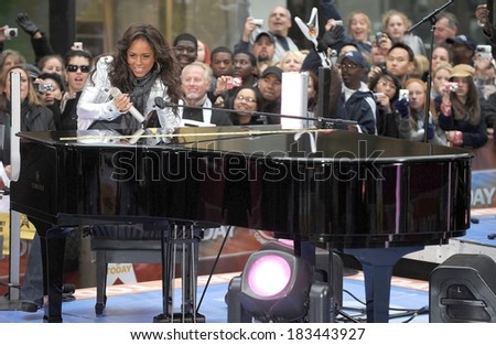 Alicia Keys on stage for Alicia Keys NBC Today Show Concert, Rockefeller Center Plaza, New York, NY, April 21, 2008