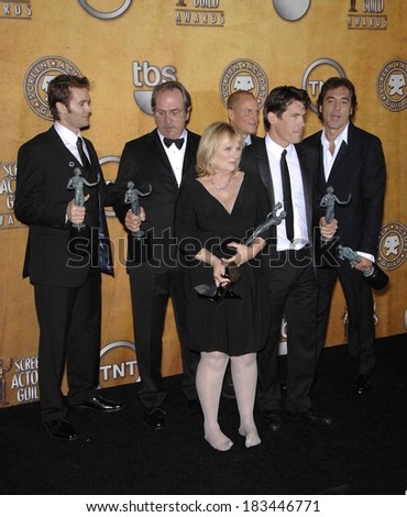 No Country for Old Men cast at 44th Annual Screen Actors Guild Awards, SAG, The Shrine Auditorium & Exposition Center, Los Angeles, January 27, 2008