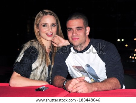 Dianna Agron, Mark Salling at GLEE The Music, Vol 1 Cast CD Signing, Borders Book Store at Time Warner Center, New York November 3, 2009