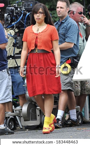 America Ferrera at a public appearance for Filming of UGLY BETTY, Central Park, New York, NY August 5, 2009
