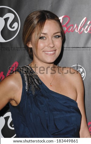 Lauren Conrad, in a Castle Starr top, at 50th Anniversary Birthday Party for Mattel\'s Barbie Doll, Barbie Malibu Dream House by Jonathan Adler, Malibu, CA March 09, 2009
