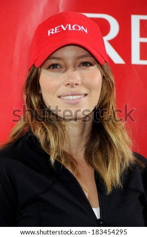 Jessica Biel at a public appearance for EIF Revlon 12th Annual Run/Walk For Women, Times Square, New York, NY May 2, 2009