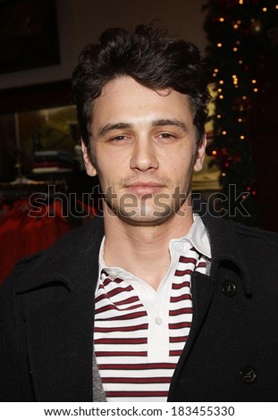 James Franco at Brooks Brothers Holiday Benefit for St Jude Children\'s Research Hospital, Brooks Brothers Flagship Store, New York, NY December 9, 2009