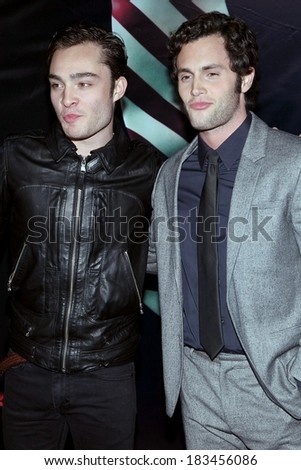 Ed Westwick, Penn Badgley at THE STEPFATHER New York Premiere, School of Visual Arts, SVA, Theater, New York, NY October 12, 2009