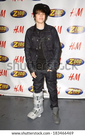 Justin Bieber in attendance for Z100\'s Jingle Ball Concert 2009, Madison Square Garden, New York, NY December 11, 2009