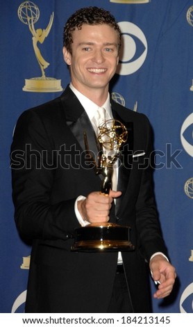 Justin Timberlake in the press room for 61st Primetime Emmy Awards - PRESS ROOM, Nokia Theatre, Los Angeles, CA September 20, 2009
