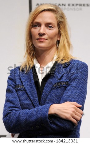 Uma Thurman at the press conference for Tribeca Film Festival Opening Press Conference, Tribeca Performing Arts Center, BMCC TPAC, New York April 21, 2009