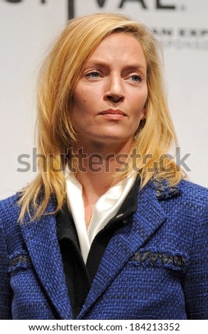 Uma Thurman at the press conference for Tribeca Film Festival Opening Press Conference, Tribeca Performing Arts Center, BMCC TPAC, New York April 21, 2009