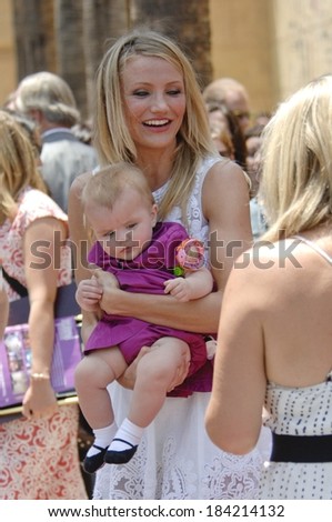 Cameron Diaz, niece Chloe at the induction ceremony for Star on the Hollywood Walk of Fame Ceremony for Cameron Diaz, Hollywood Boulevard, Los Angeles June 22, 2009