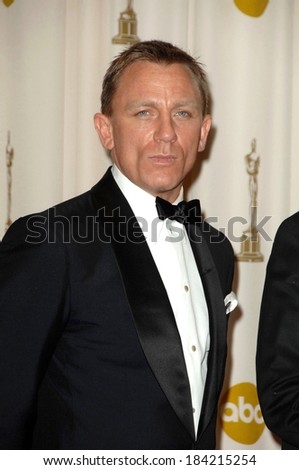 Daniel Craig in the press room for 81st Annual Academy Awards - PRESS ROOM, Kodak Theatre, Los Angeles, CA 2/22/2009