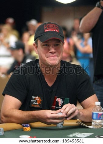 Matt Damon in attendance for 2010 Ante Up for Africa Celebrity Charity Poker Tournament, Rio All-Suite Hotel & Casino, Las Vegas, NV July 3, 2010
