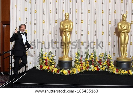 Jeff Bridges, Best Actor for Crazy Heart, 82nd Annual Academy Awards Oscars Ceremony-PRESS ROOM, The Kodak Theatre, Los Angeles March 7, 2010