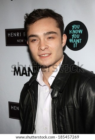 Ed Westwick at YOU KNOW YOU WANT IT Book Release Launch Party, Henri Bendel, New York, NY January 12, 2010