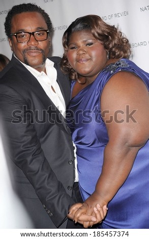 Lee Daniels, Gabourey Sidibe at The National Board of Review of Motion Pictures 2010 Gala, Cipriani Restaurant 42nd Street, New York, NY January 12, 2010