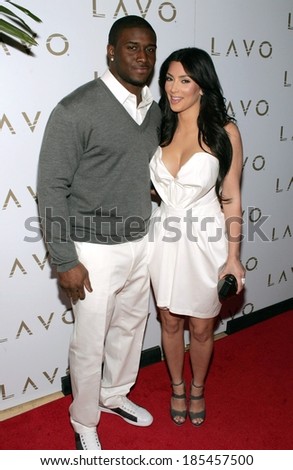 Reggie Bush, Kim Kardashian in attendance for Queen of Hearts Ball at LAVO, LAVO Restaurant and Nightclub at The Palazzo, Las Vegas, NV February 13, 2010