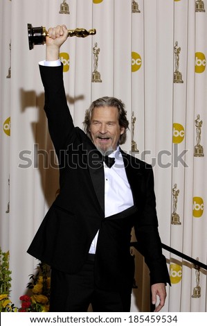 Jeff Bridges, Best Performance by an Actor in a Leading Role for Crazy Heart, 82nd Annual Academy Awards Oscars Ceremony-PRESS ROOM, The Kodak Theatre, Los Angeles March 7, 2010