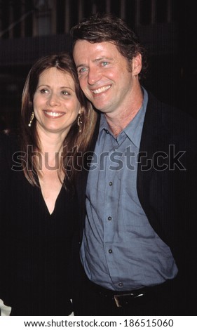 Aidan Quinn and wife Elizabeth Bracco at premiere of MINORITY GROUP, NY 6/17/2002