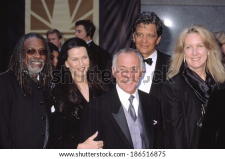 Cast of HILL STREET BLUES, l to r, Taurean Blacque, Veronica Hamel, Bruce Weitz, Ed Marinaro, Betty Thomas, at NBC 75th Anniversary, NY 5/5/2002