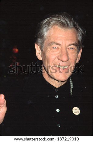 Ian McKellen at NATIONAL BOARD OF REVIEW AWARDS, NY 1/7/2002