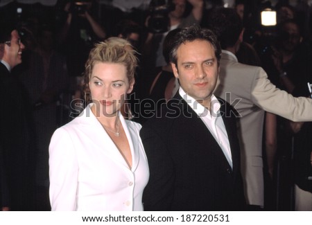 Kate Winslet and Sam Mendes, director, at premiere of ROAD TO PERDIITION, NY 7/9/2002