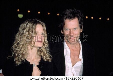 Kyra Sedgwick and Kevin Bacon at opening night party for LIFE X 3, NY 3/31/2003